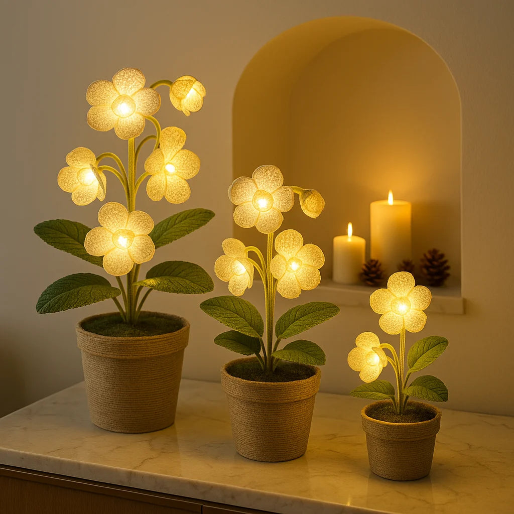 Glow Lily Crochet Lamp new 1