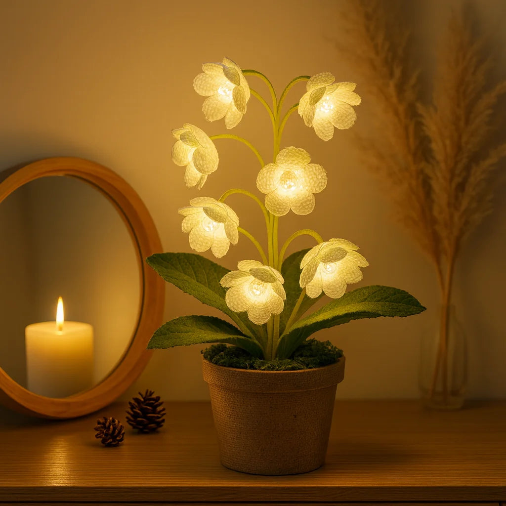 Glow Lily Crochet Lamp new 3