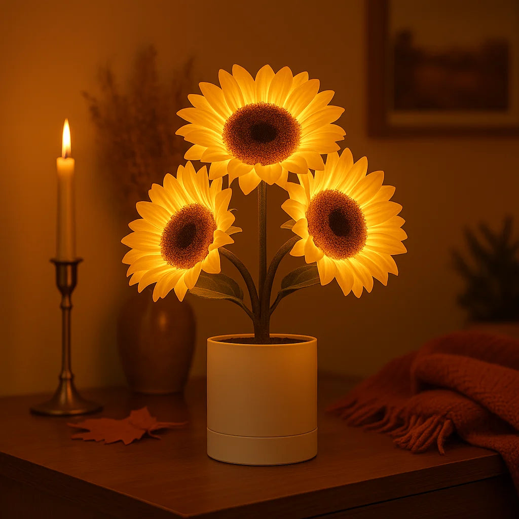 Shimmering Sunflower Lamp 2