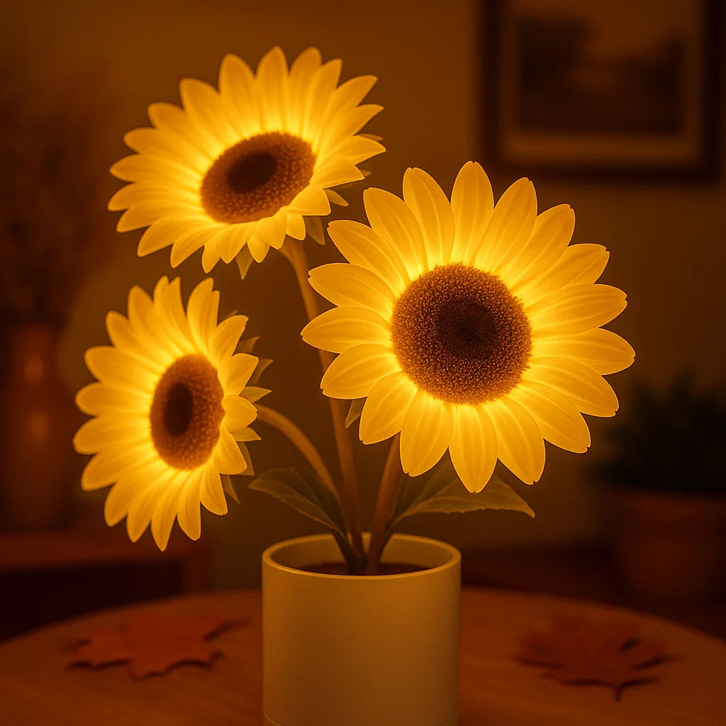 Shimmering Sunflower Lamp 3