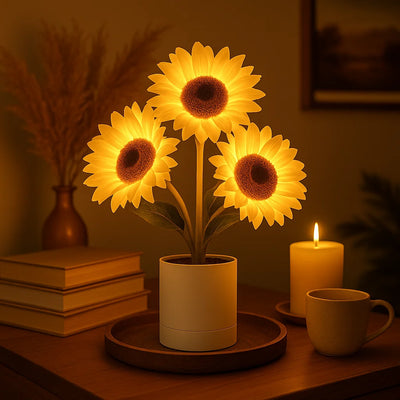 Shimmering Sunflower Lamp 5